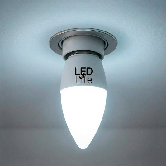 LAMPARA LED TIPO VELA 5W E27 FRIA LED LIFE LH-2227