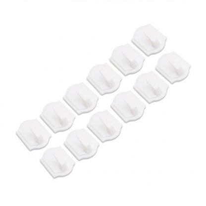 COLGADOR PLASTICO AUTOADHESIVO 12 UNIDADES LH-1216