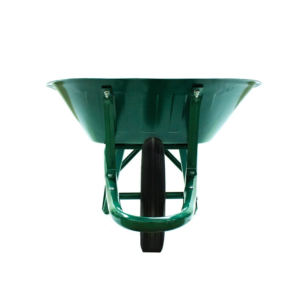CARRETILLA CON RUEDA MACIZA COLOR VERDE LH-1168