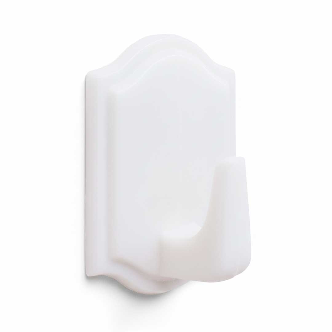 COLGADOR PLASTICO AUTOADHESIVO 3 UNIDADES LH-1214
