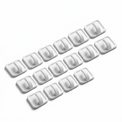 COLGADOR PLASTICO AUTOADHESIVO 16 UNIDADES LH-1215