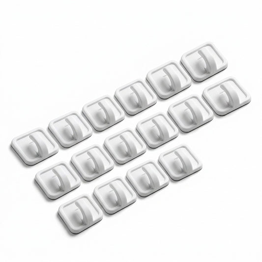 COLGADOR PLASTICO AUTOADHESIVO 16 UNIDADES LH-1215