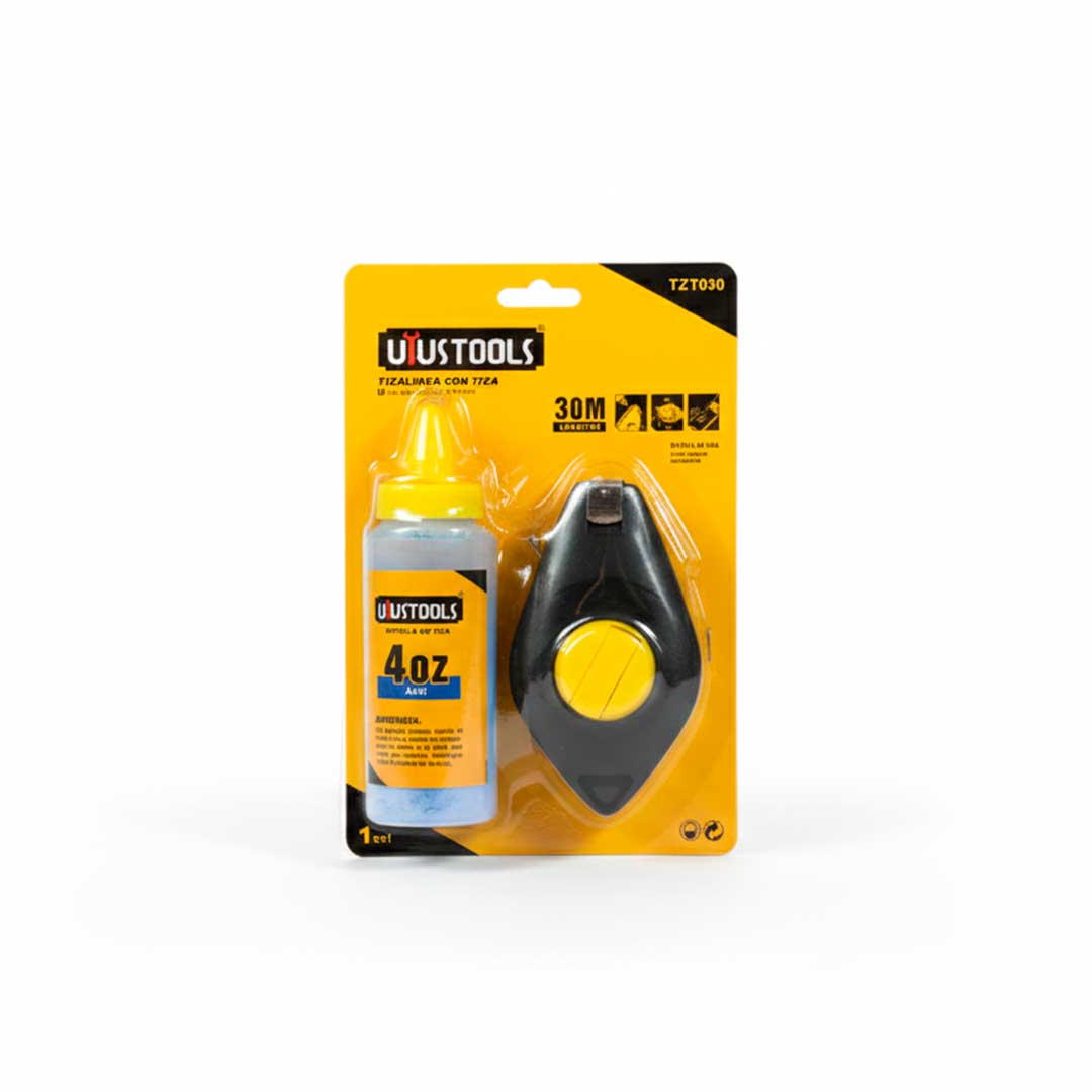 LINEA ALBANIL 30M C/TIZA PLASTICO UYUSTOOLS TZT030