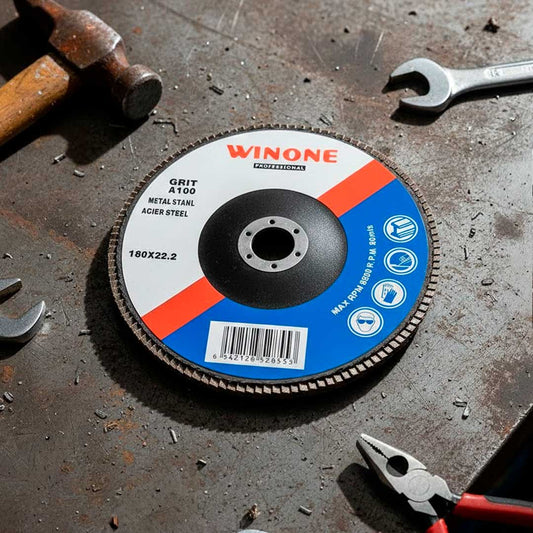 DISCO DE LIJA 4 1/2” MADERA GRANO100 WINONE LH2125