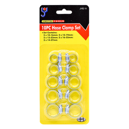 ABRAZADERA 10 PZ METALICAS EN BLISTERS LH-496