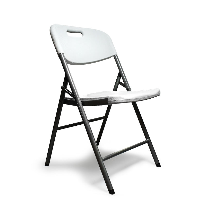 SILLA PLEGABLE PLASTICO METAL COLOR BLANCO LH-4267