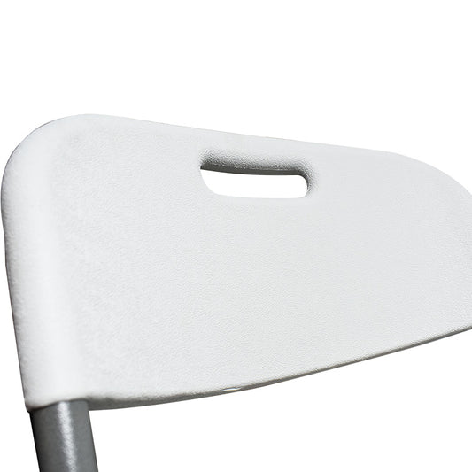 SILLA PLEGABLE PLASTICO METAL COLOR BLANCO LH-4267
