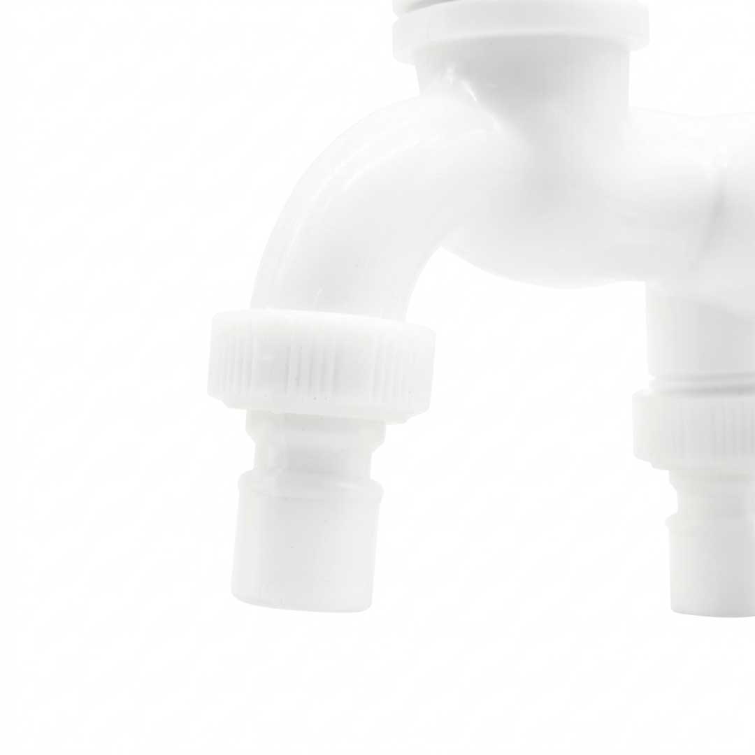 CANILLA 1/2¨PLASTICA DOBLE SALIDA LH-3012