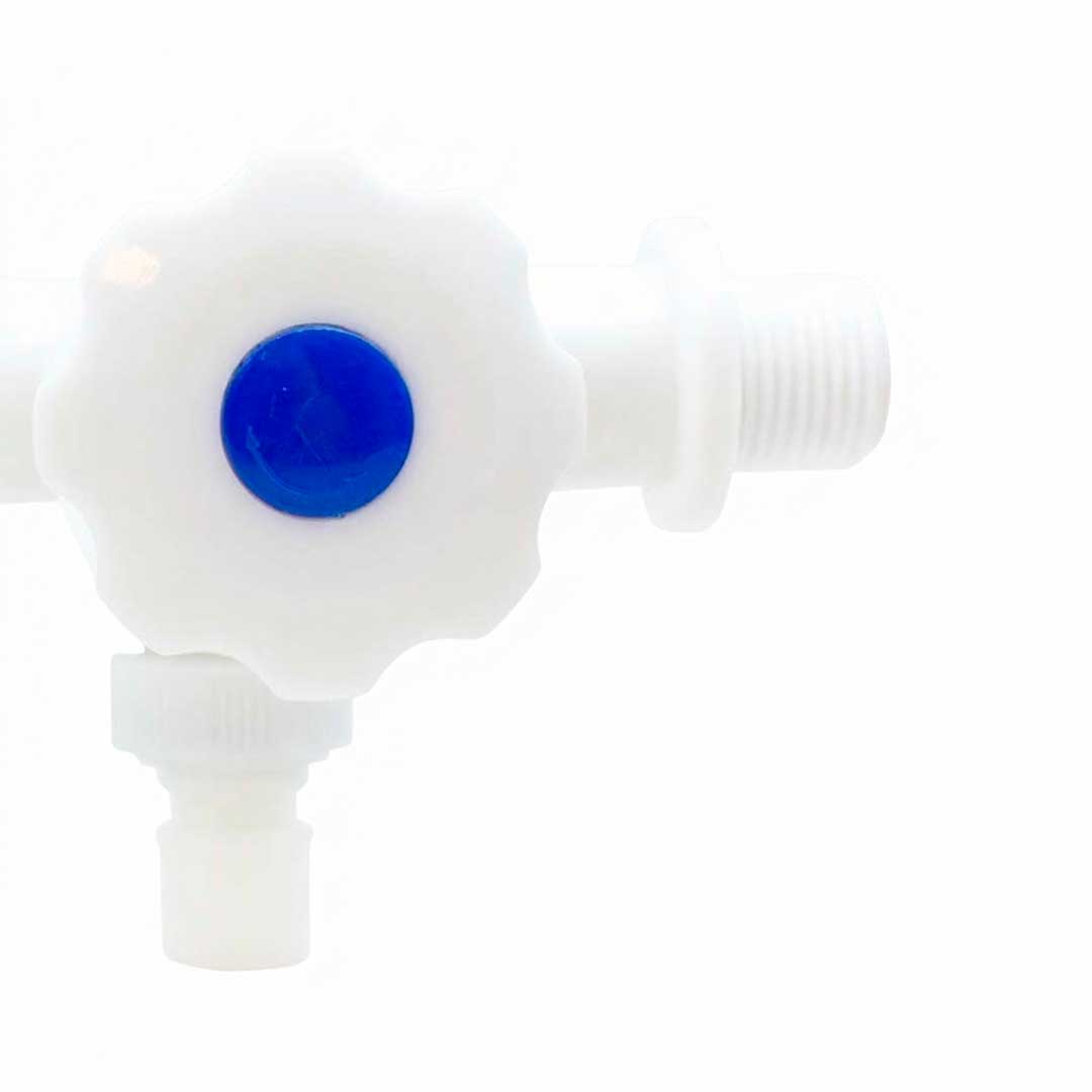 CANILLA 1/2¨PLASTICA DOBLE SALIDA LH-3012