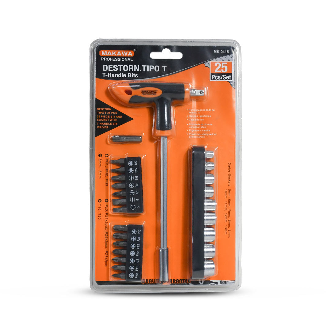 DESTORNILLADOR 25PZ TIPO T MAKAWA MK-0415