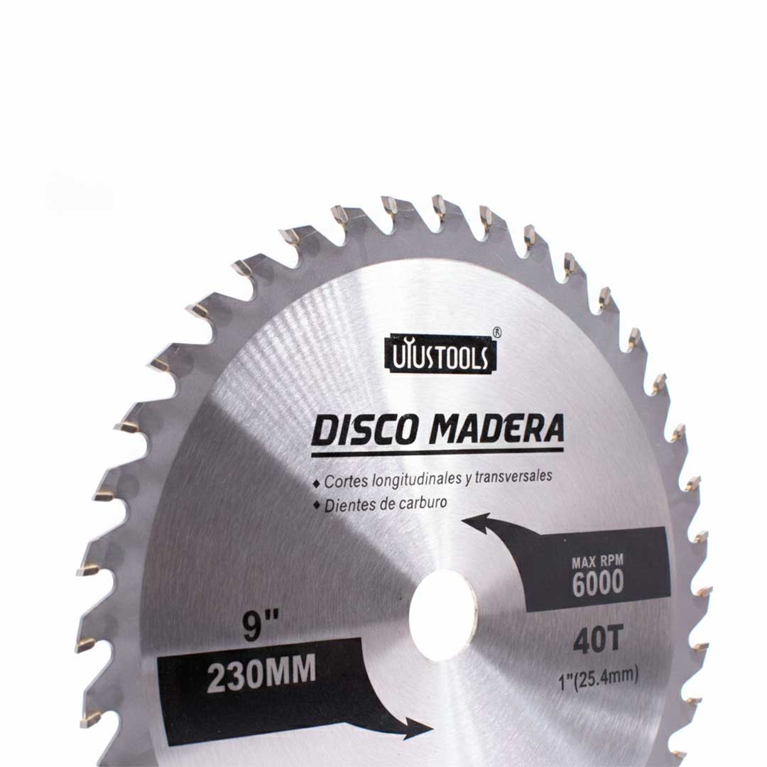 DISCO CORTE MADERA 9″ 40D UYUSTOOLS DMA409