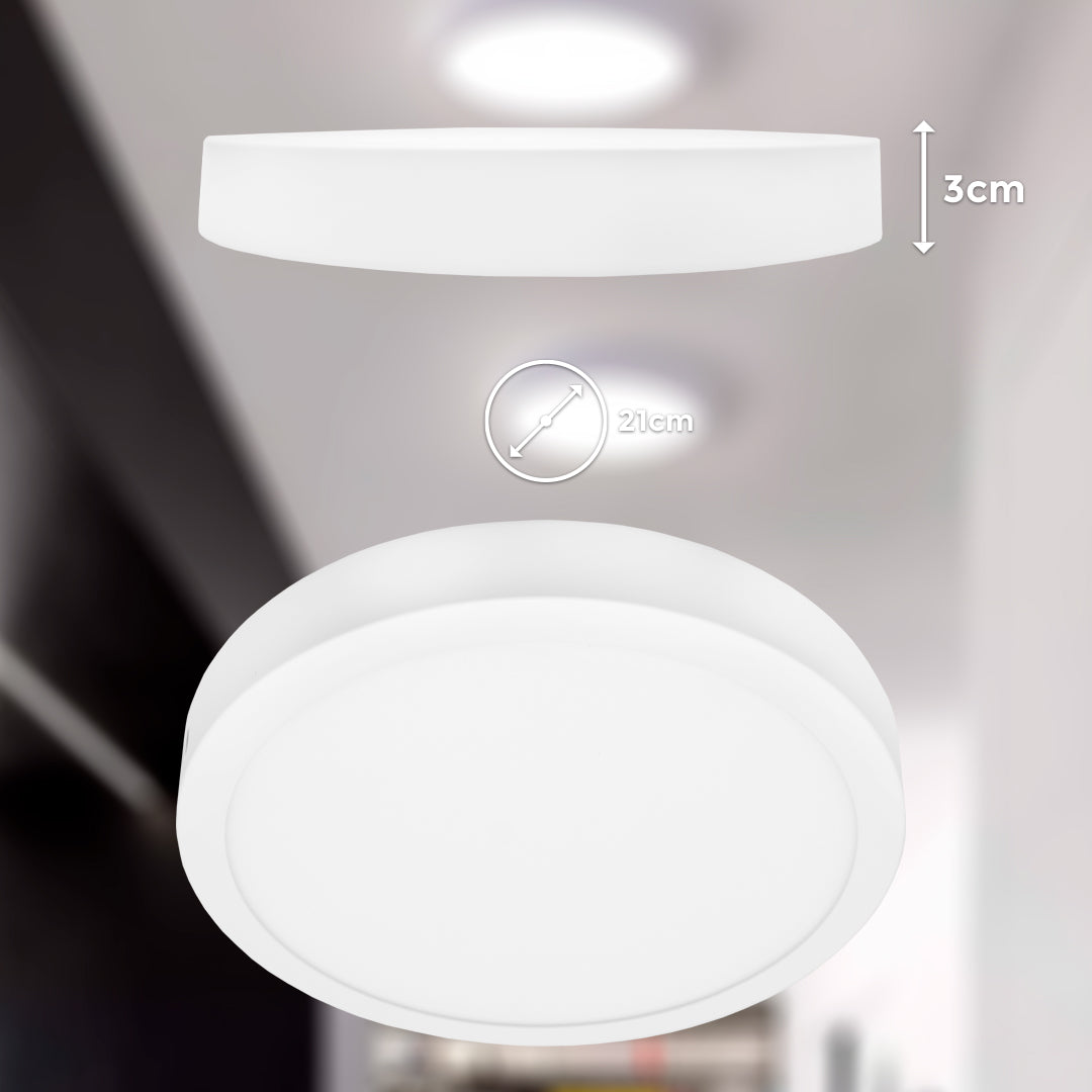 PLAFON 18W REDONDO LUZ CALIDA LED LIFE LH-1782