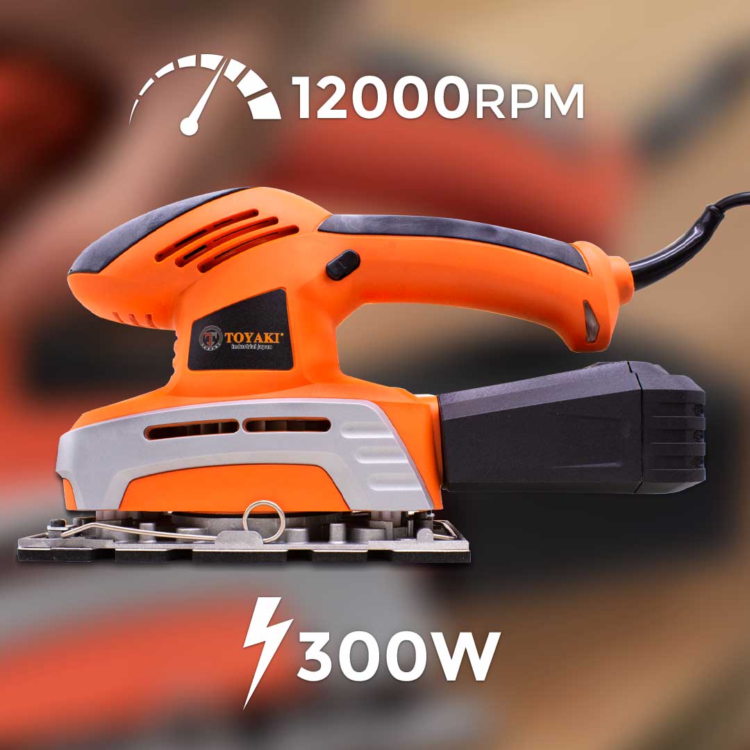 LIJADORA ORBITAL RECTANGULAR 300W TOYAKI TK-853