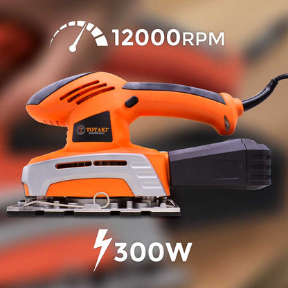 LIJADORA ORBITAL RECTANGULAR 300W TOYAKI TK-853
