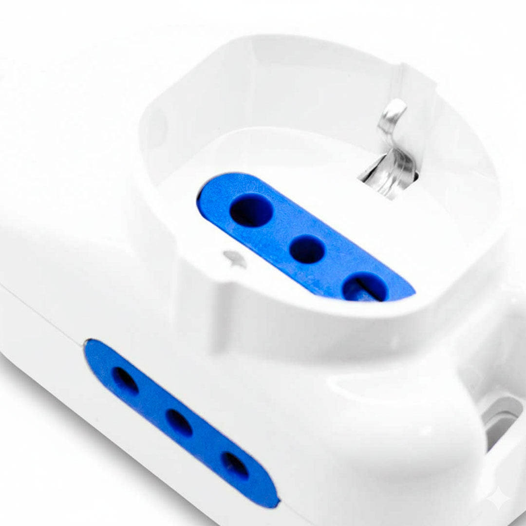 ALARGUE 1SCHUKO 2MODU 3M BLANCO LED LIFE 203074-3M