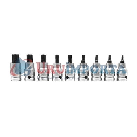 JUEGO DE DADO TORX 1/2” 9PZ  55MM UYUS DAX901