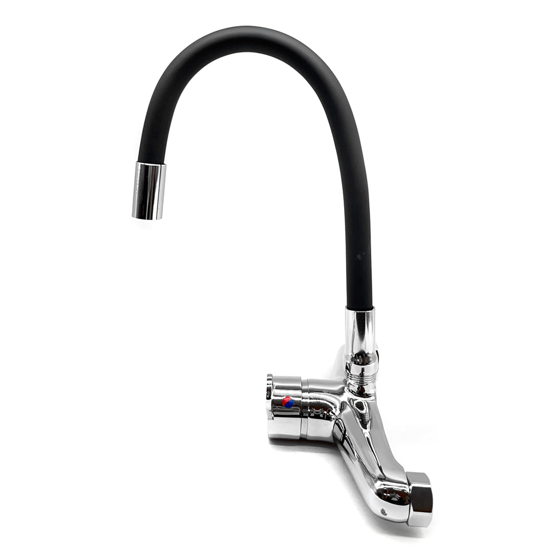 MONOCOMANDO PARED 20CM CROM/NEGRO ITALOMIX LH-3030