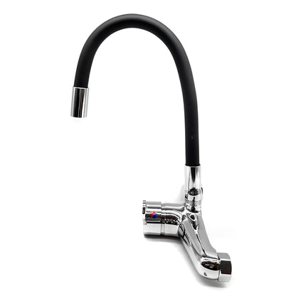 MONOCOMANDO PARED 20CM CROM/NEGRO ITALOMIX LH-3030