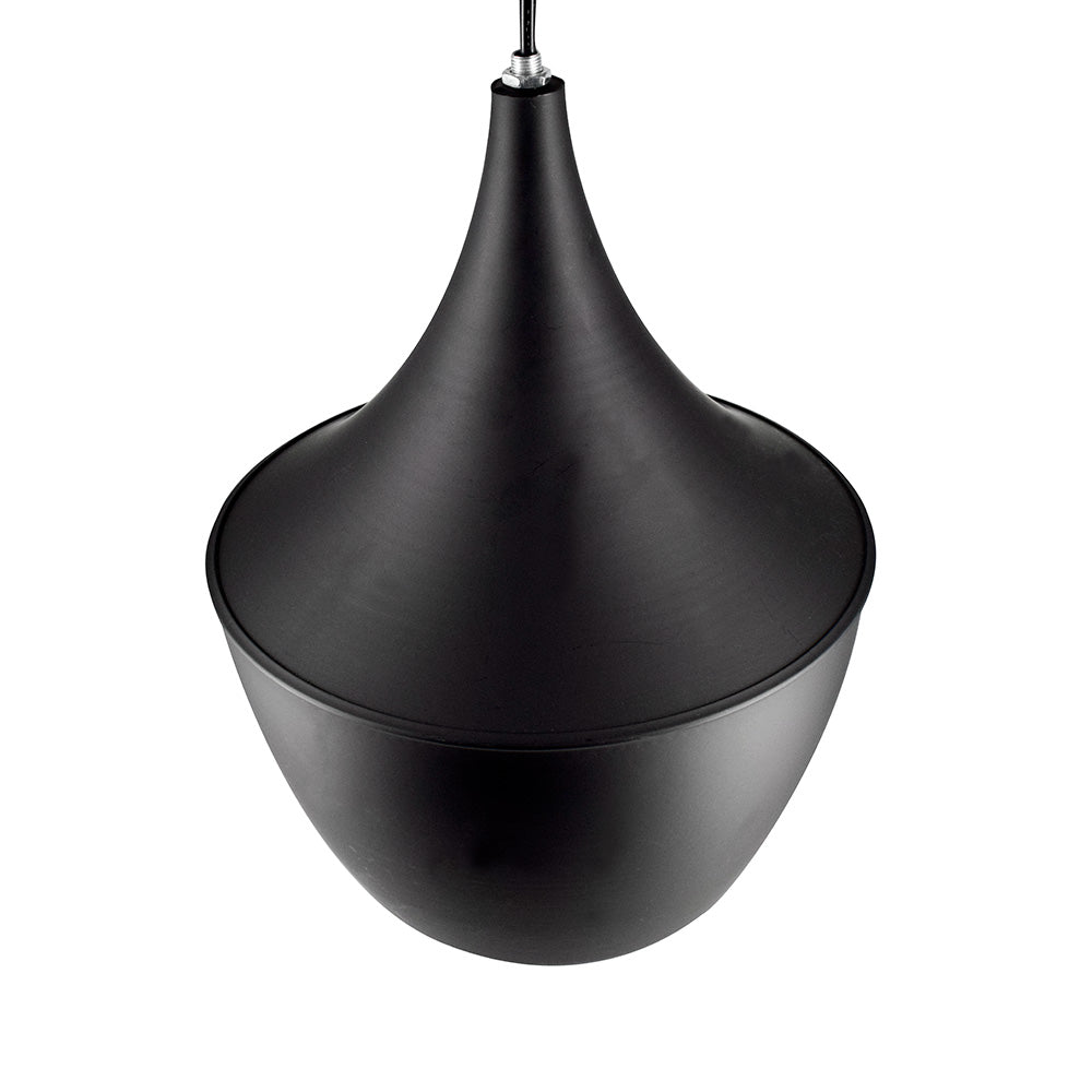LAMPARA DE COLGAR TIPO COPA NEGRO MATE LH-2311