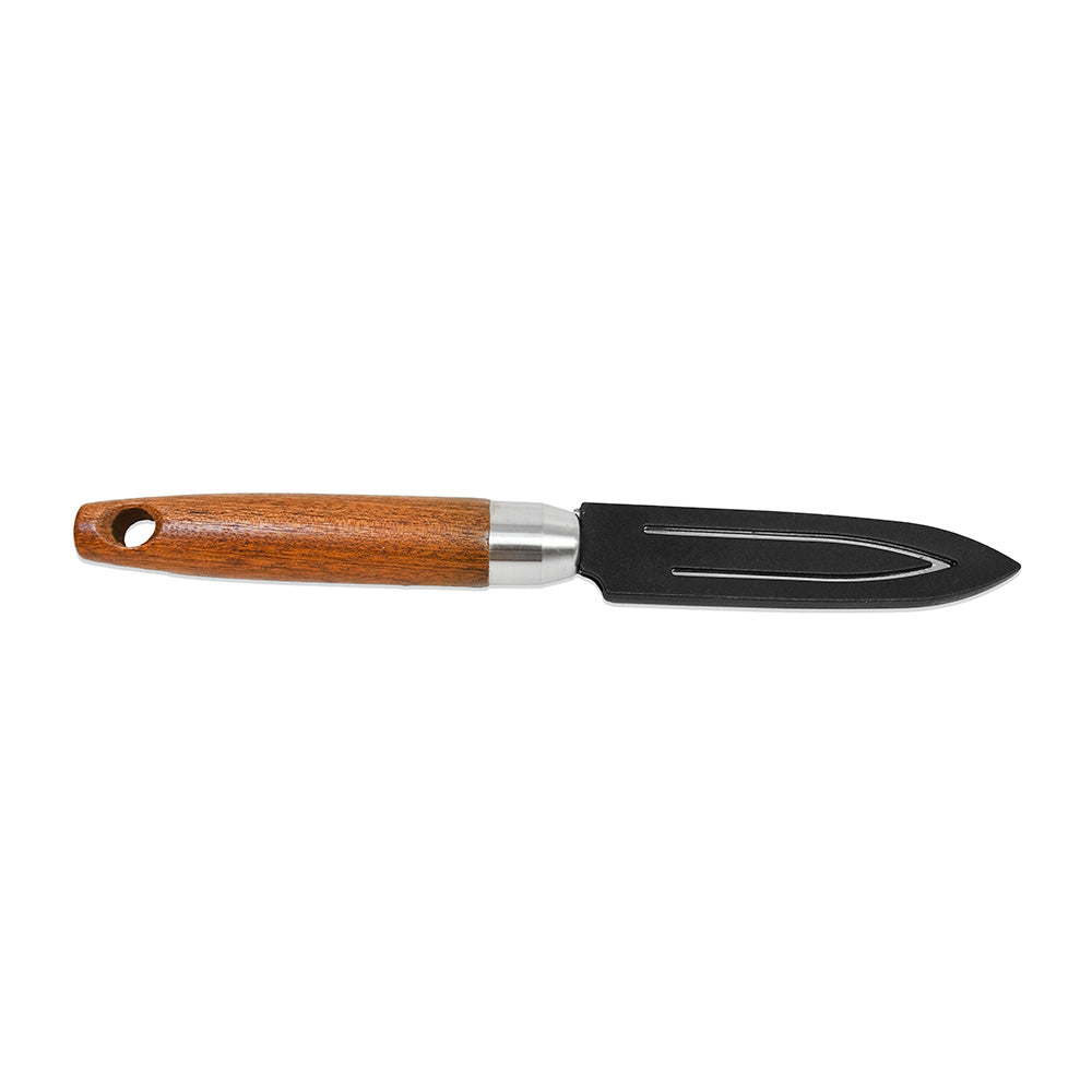 CUCHILLO PELADOR DE VEGETALES MANGO MADERA LH-3773