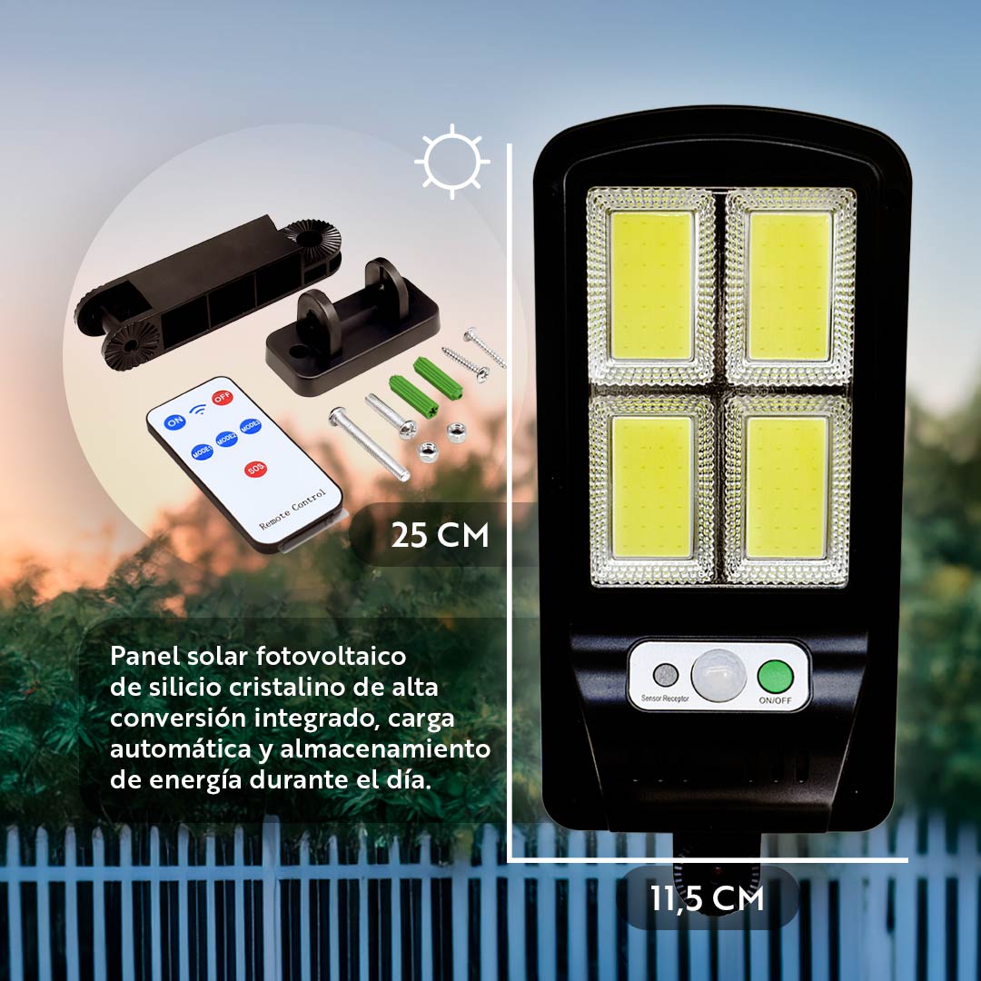 FOCO SOLAR LED 200W JORTAN JT-TYCOB-200W LH-3119