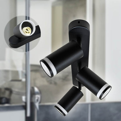 APLIQUE 3 LUCES NEGRO PARED-TECHO LH-3527