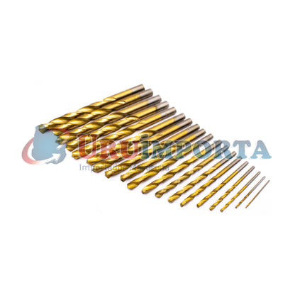 MECHA P/METAL 19PZ 1MM A 10MM DORADA LH-1145