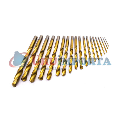 MECHA P/METAL 19PZ 1MM A 10MM DORADA LH-1145