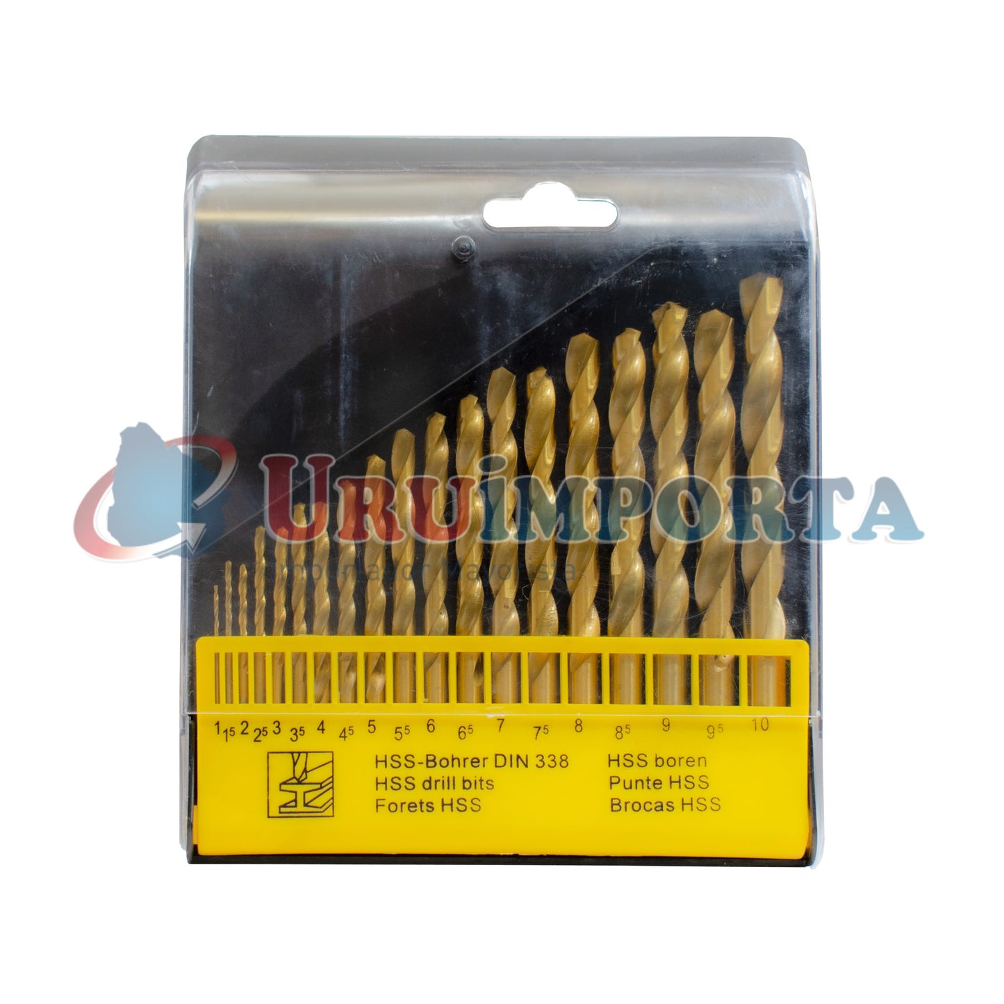 MECHA P/METAL 19PZ 1MM A 10MM DORADA LH-1145