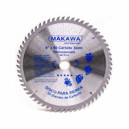 DISCO CORTE MADERA 9″ 60D MAKAWA MK-0314