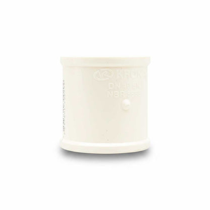CUPLA 40MM BLANCO DE PVC KRONA K-644