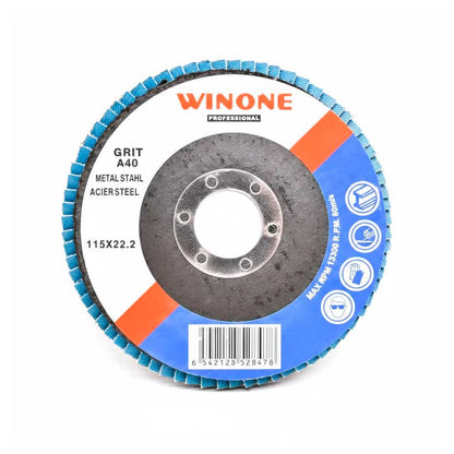 DISCO DE LIJA 7 1/4” METAL GRANO 40 WINONE LH-2140