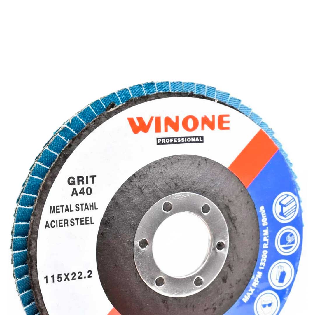 DISCO DE LIJA 7 1/4” METAL GRANO 40 WINONE LH-2140