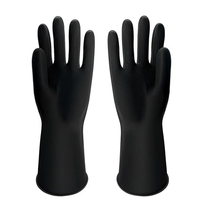 GUANTE LARGO DE GOMA NEGRO EXTRA PROTECCION LH1377