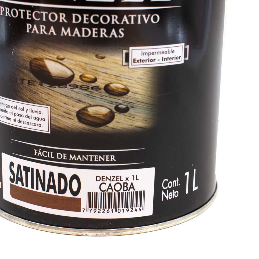 PROTECTOR 1L CAOBA PARA MADERA SATINADO DENZEL