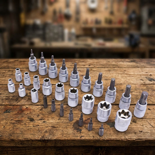 JUEGO DE DADO Y PUNTA TORX 1/4” – 3/8” 29PZ LH1978