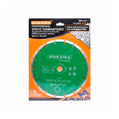 DISCO DIAMANTADO 9” VERDE MAKAWA MK-0131