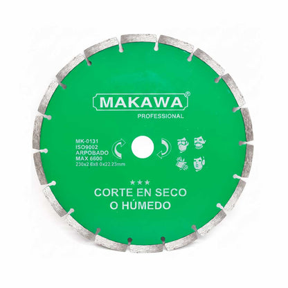 DISCO DIAMANTADO 9” VERDE MAKAWA MK-0131