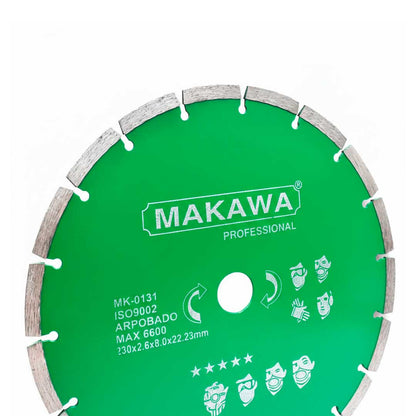 DISCO DIAMANTADO 9” VERDE MAKAWA MK-0131