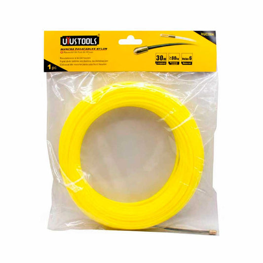 CINTA PASA CABLE 4MM X 30M NYLON UYUSTOOLS HUC30N