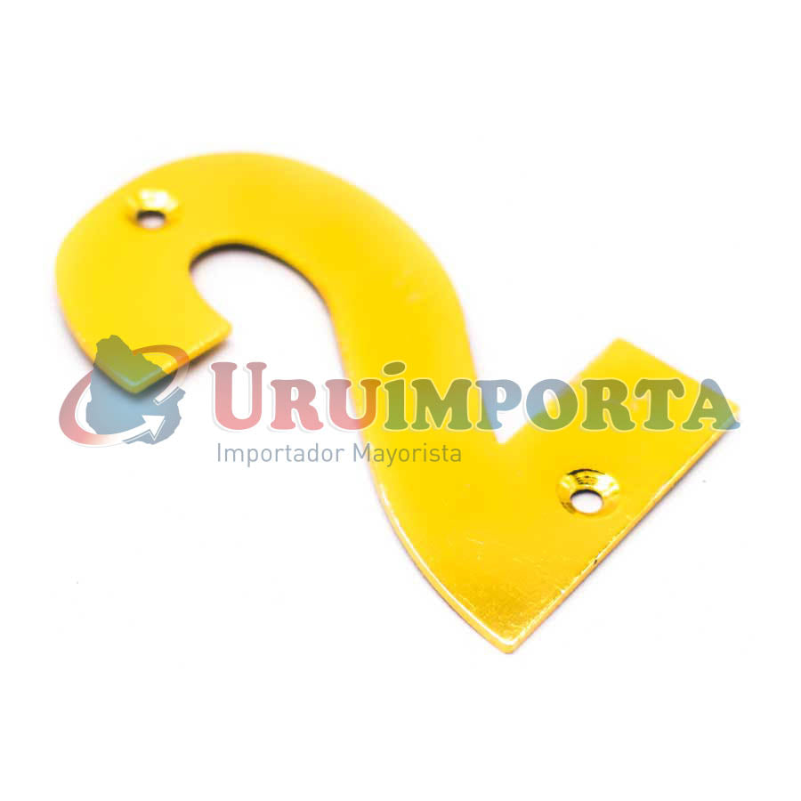 NUMERO 2 METALICO EN BLISTERS LH-1345