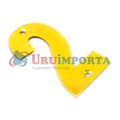 NUMERO 2 METALICO EN BLISTERS LH-1345