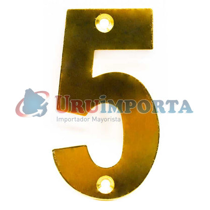 NUMERO 5 METALICO EN BLISTERS LH-1345