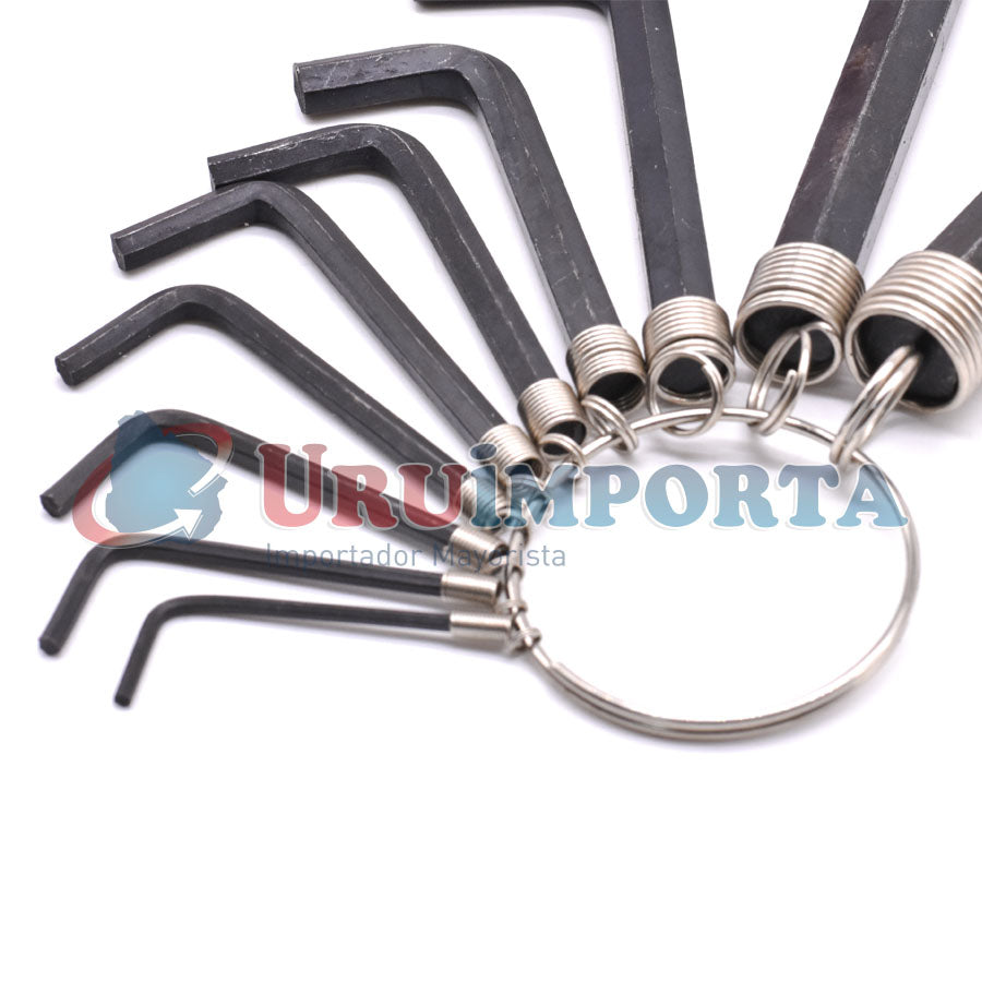 LLAVE ALLEN  20 PZ PULGADAS Y MILIMETRICAS LH-475