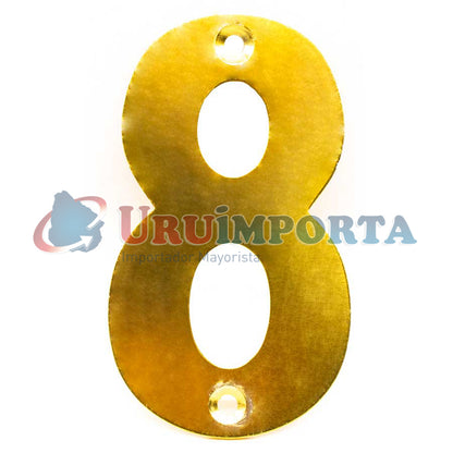 NUMERO 8 METALICO EN BLISTERS LH-1345