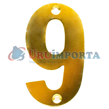 NUMERO 9 METALICO EN BLISTERS LH-1345