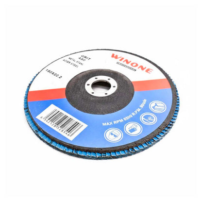 DISCO DE LIJA 4 1/2” METAL GRANO 80 WINONE LH-2135