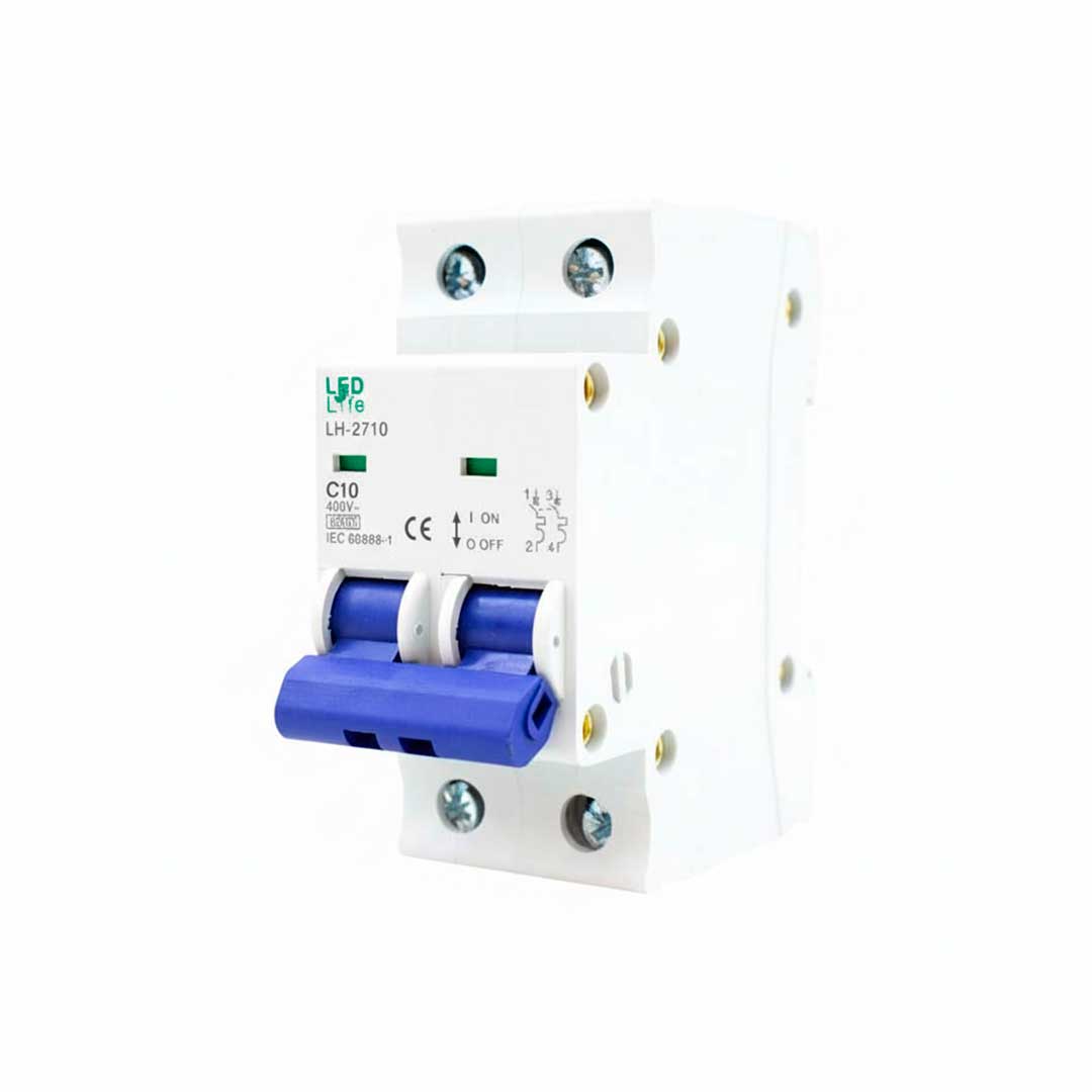 LLAVE TERMICA BIPOLAR 10A LED LIFE LH-2710