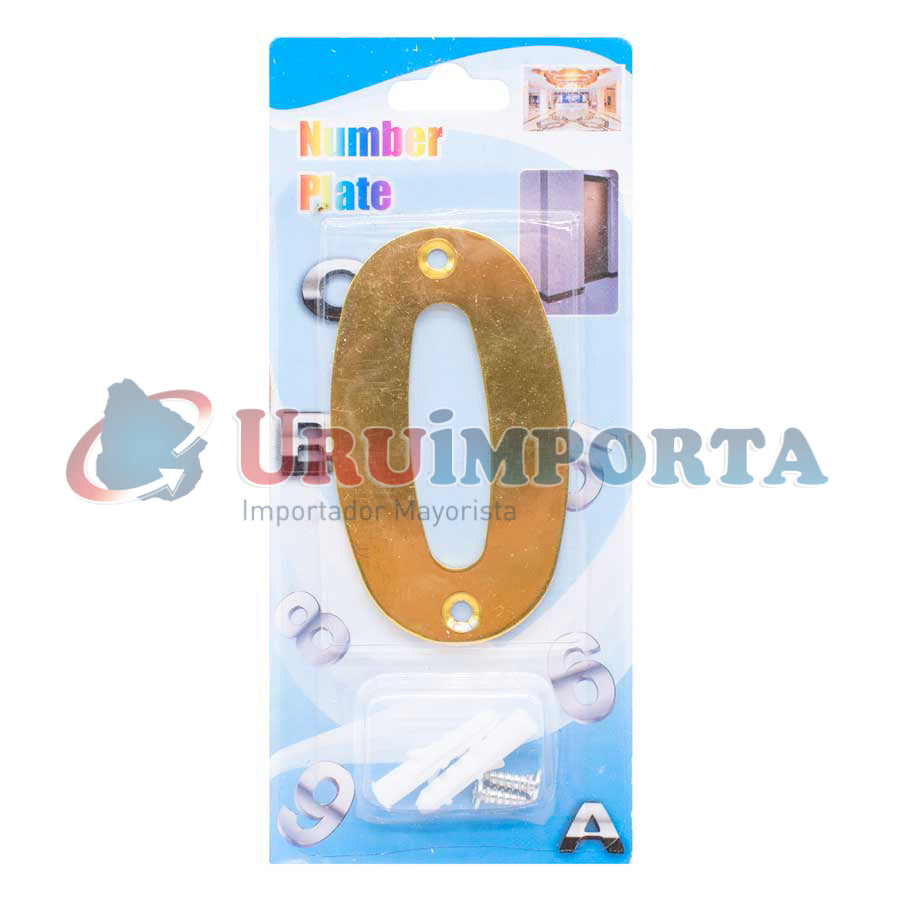 NUMERO 0 METALICO EN BLISTERS LH-1345