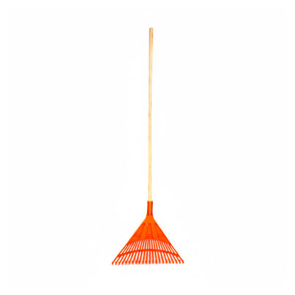 ESCOBILLA JARDIN PLASTICA CON CABO LH-1660